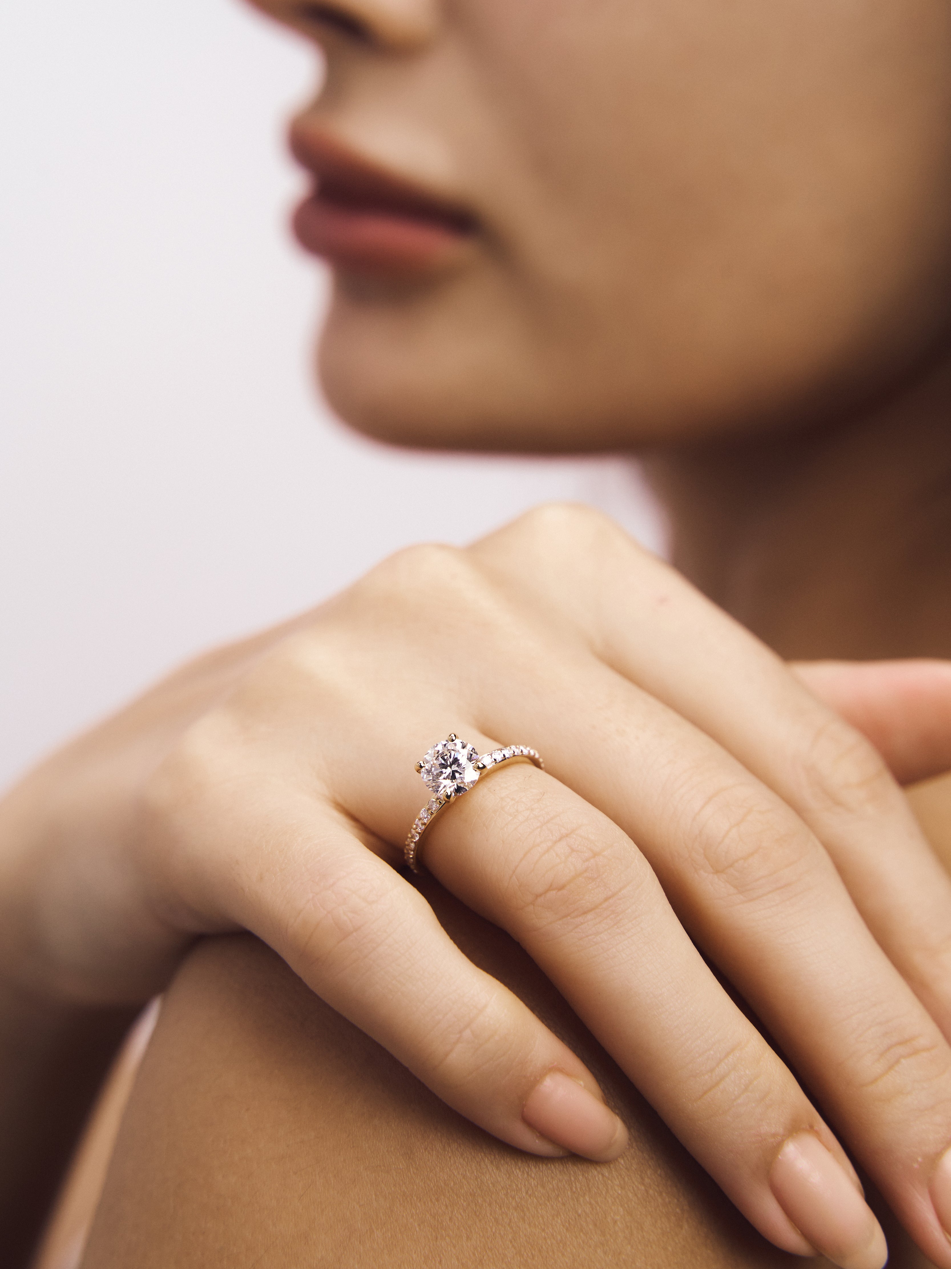 【1.0ct】LAB GROWN DIAMOND HALF ETERNITY / リングRD