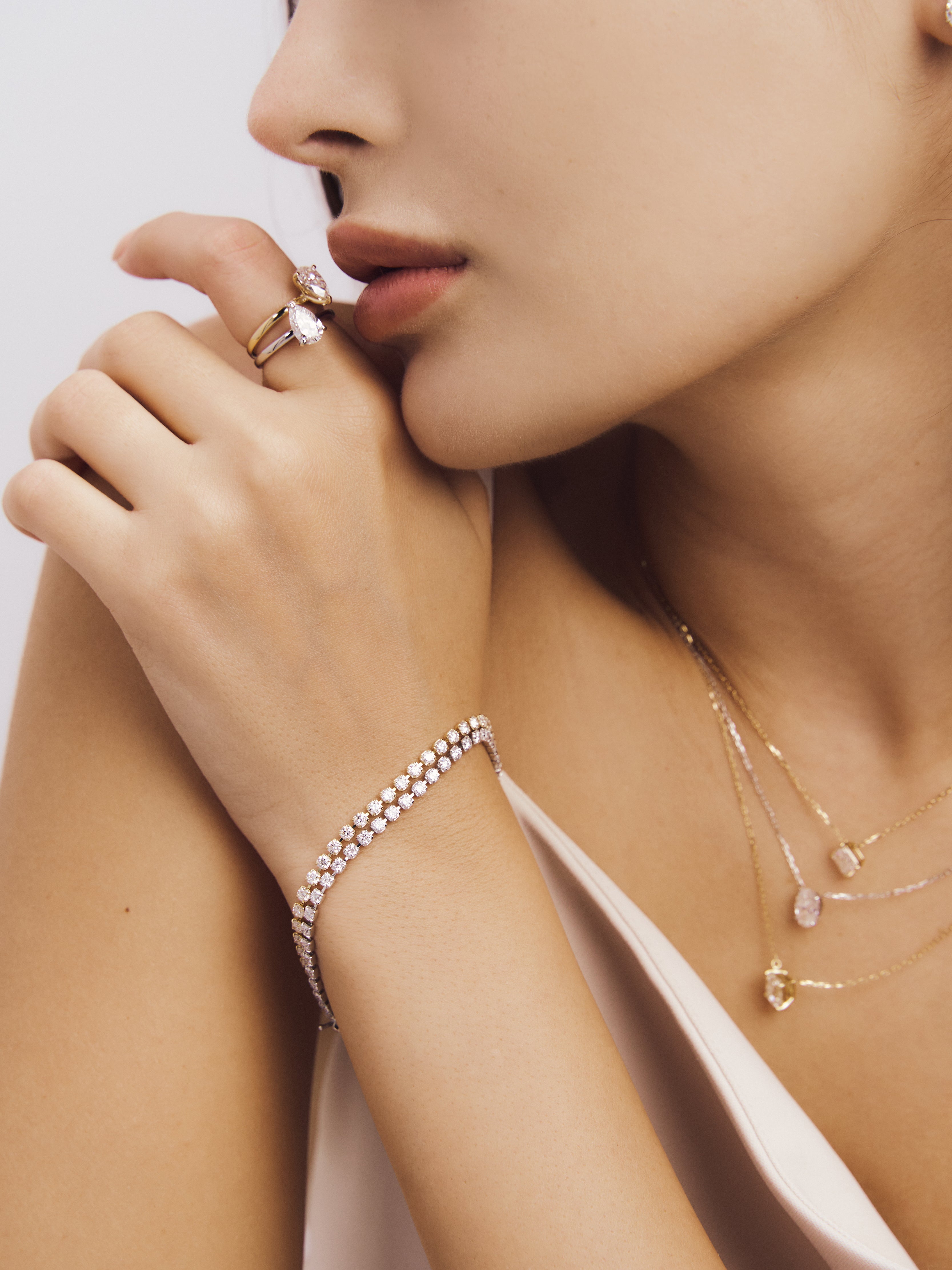 【1.0ct】LAB GROWN DIAMOND / テニスブレスレット