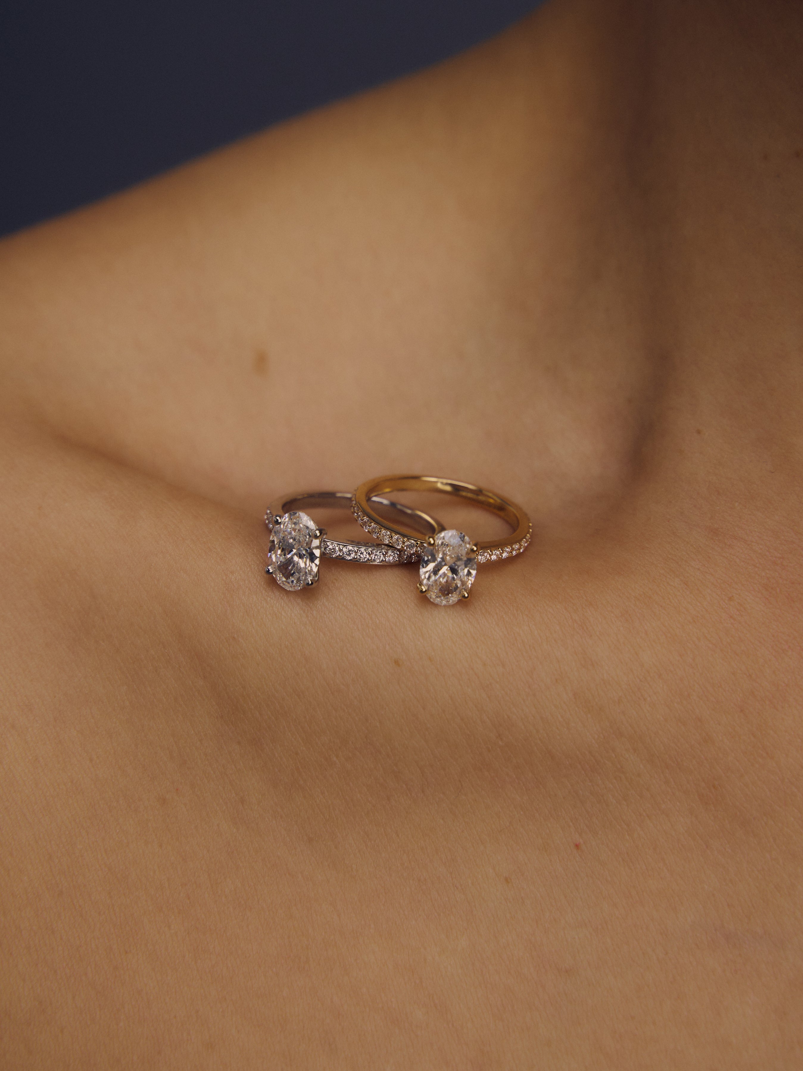 【1.0ct】LAB GROWN DIAMOND HALF ETERNITY / リングOV