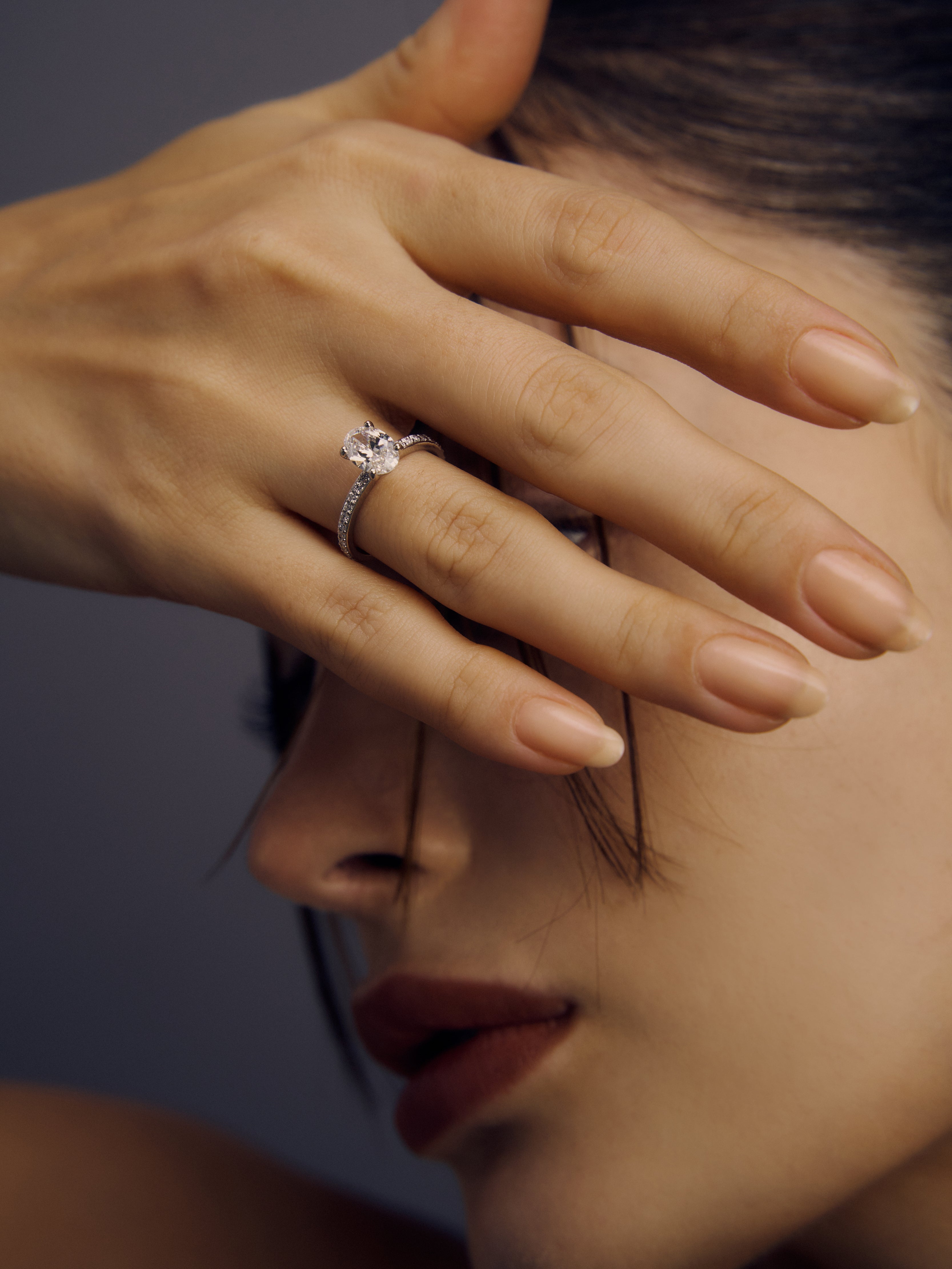 【1.0ct】LAB GROWN DIAMOND HALF ETERNITY / リングOV