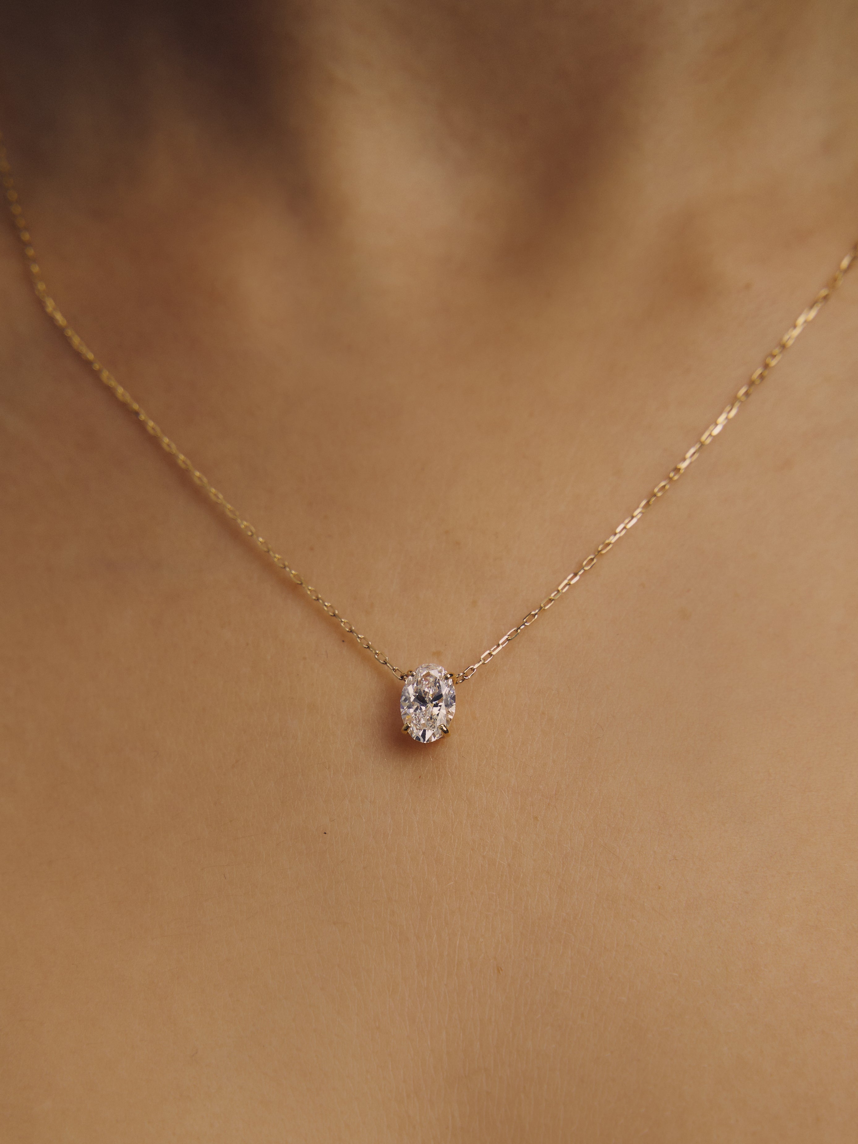 【1.0ct】LAB GROWN DIAMOND / ネックレス OV