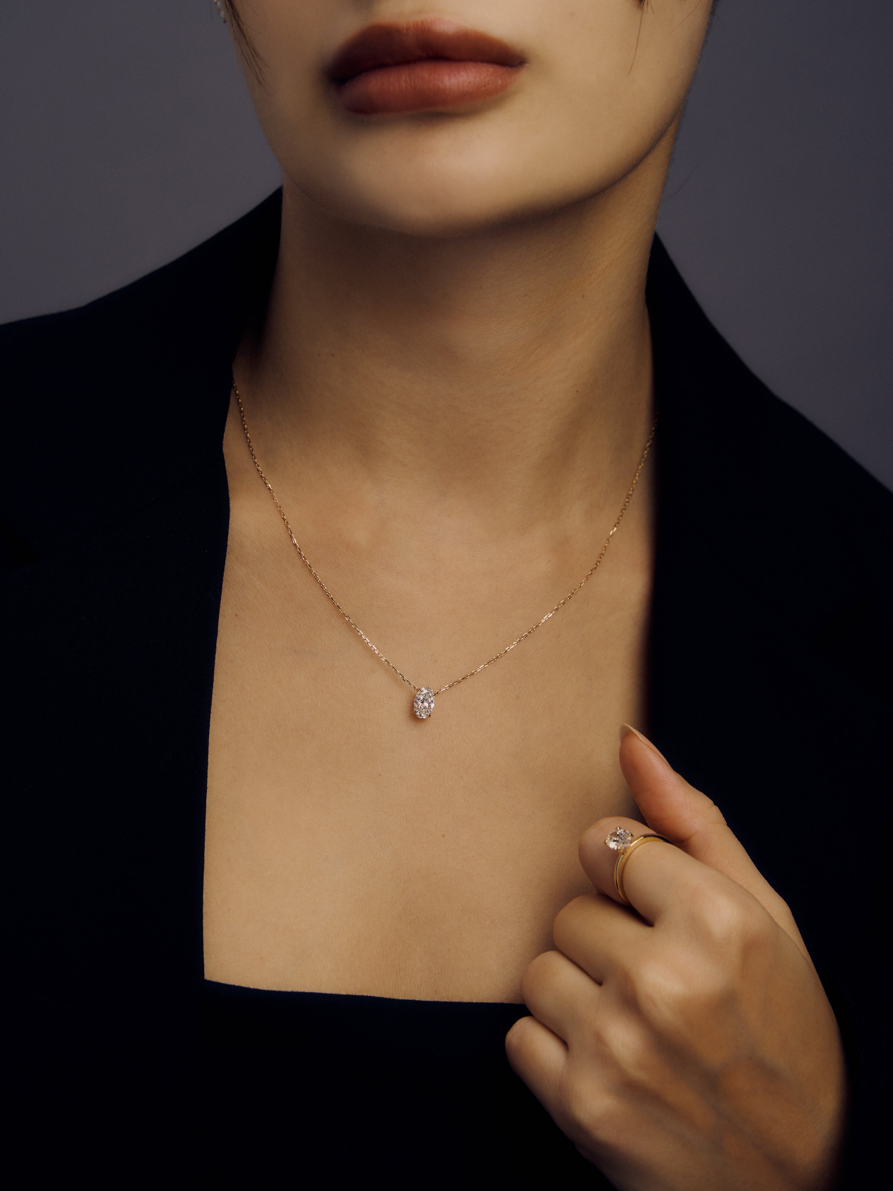 【1.0ct】LAB GROWN DIAMOND / ネックレス OV