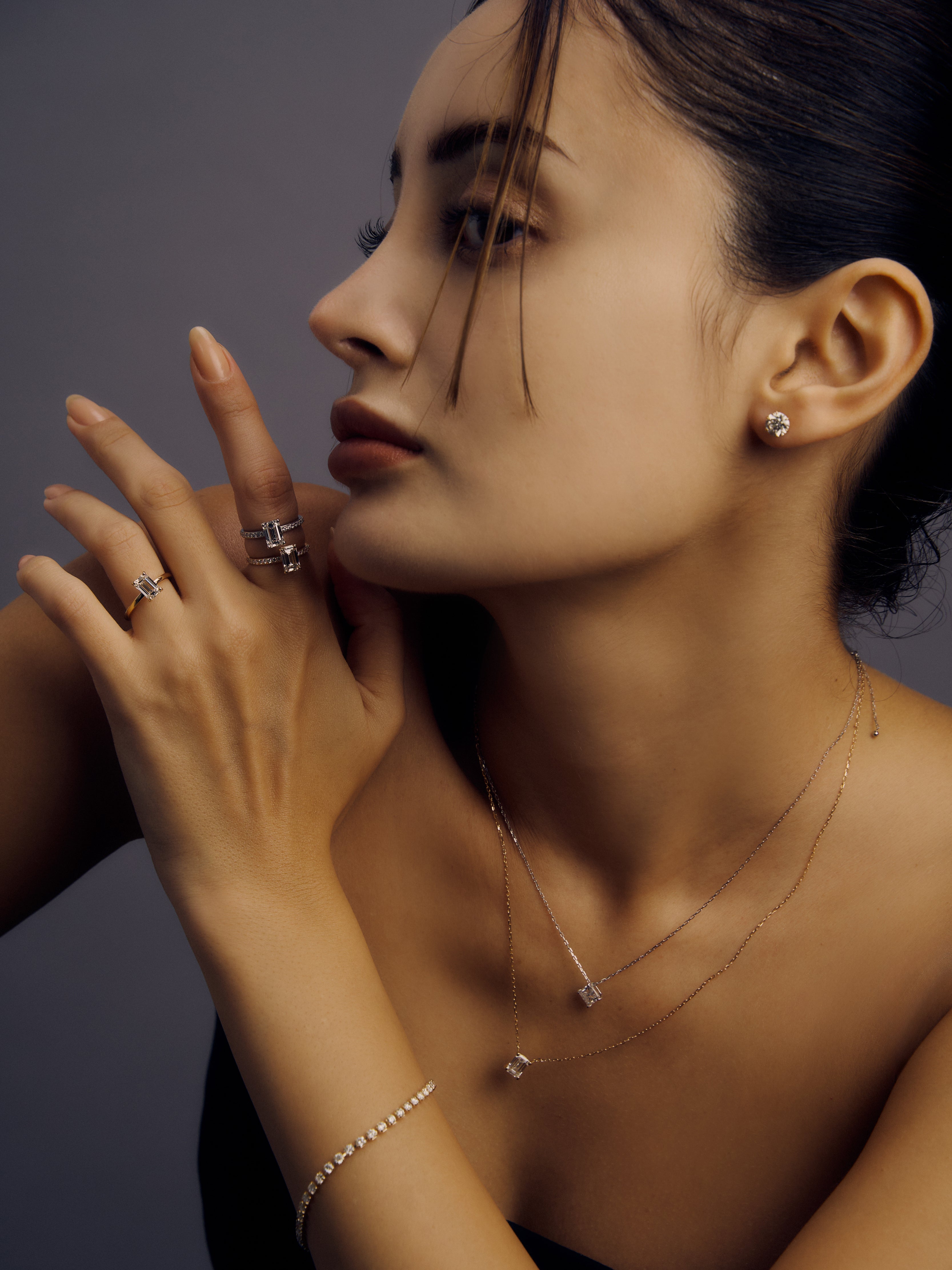 【1.0ct】LAB GROWN DIAMOND / テニスブレスレット
