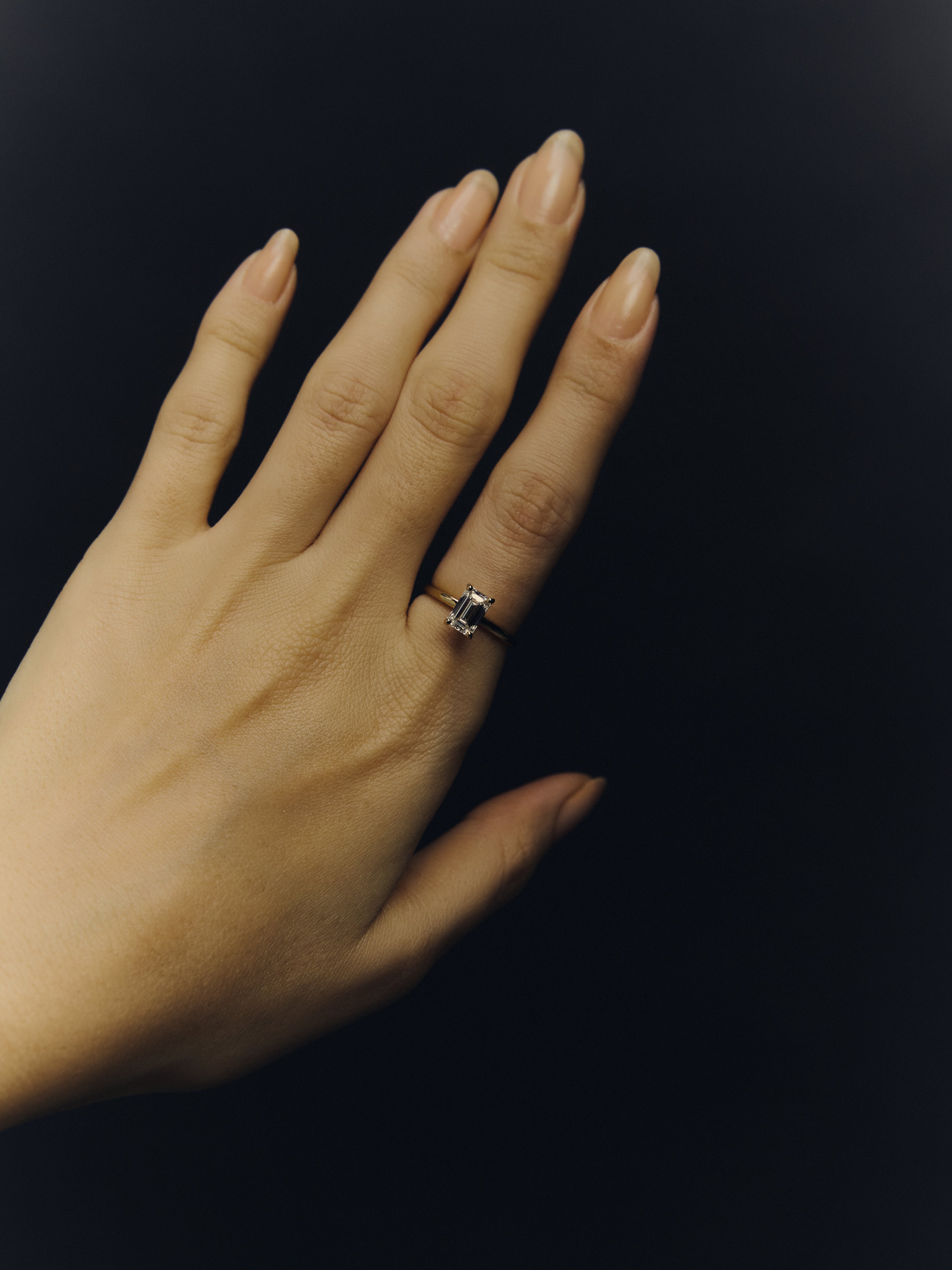【1.0ct】LAB GROWN DIAMOND / リングEM