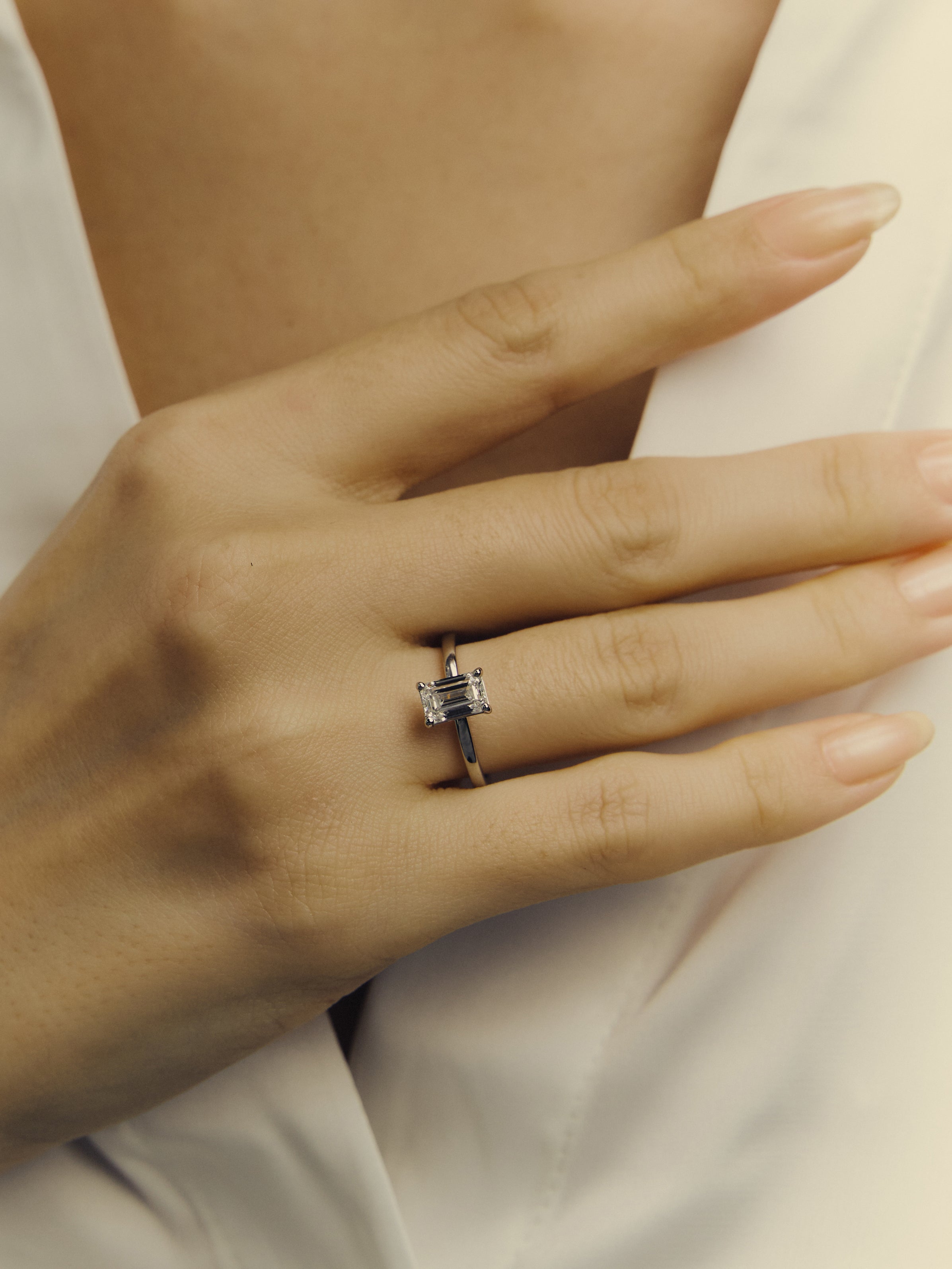 【1.0ct】LAB GROWN DIAMOND / リングEM