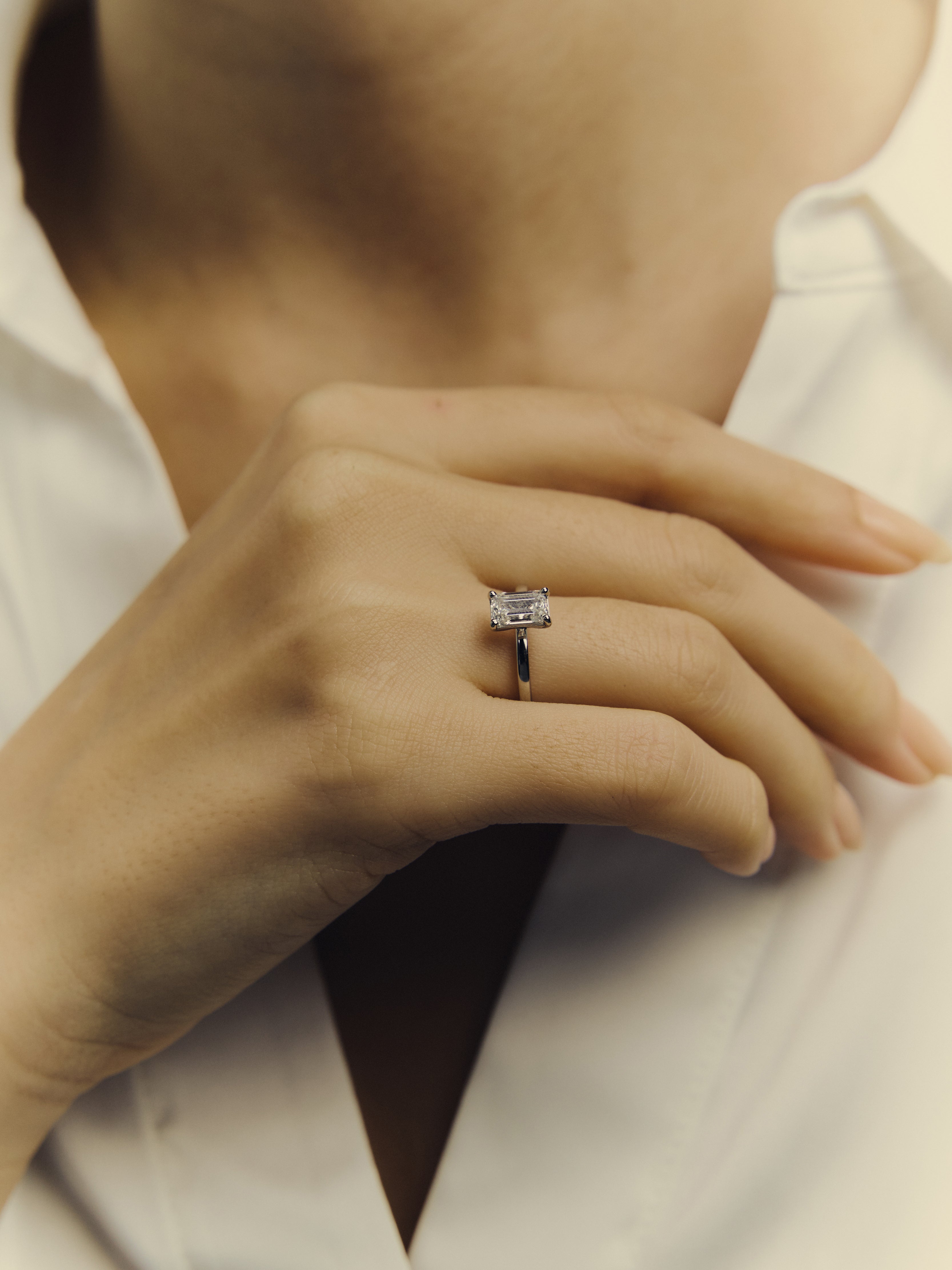 【1.0ct】LAB GROWN DIAMOND / リングEM