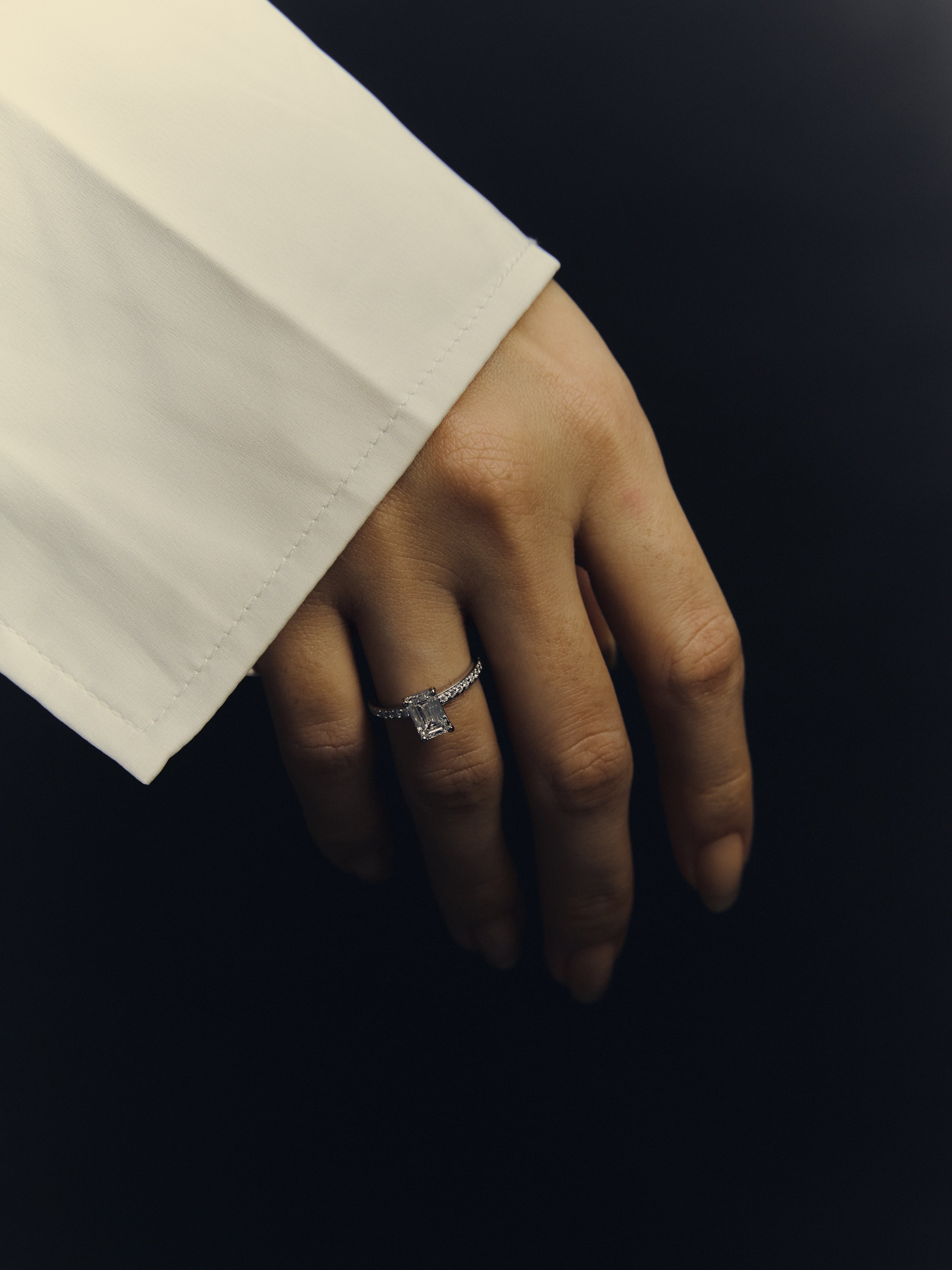 【1.0ct】LAB GROWN DIAMOND HALF ETERNITY / リングEM