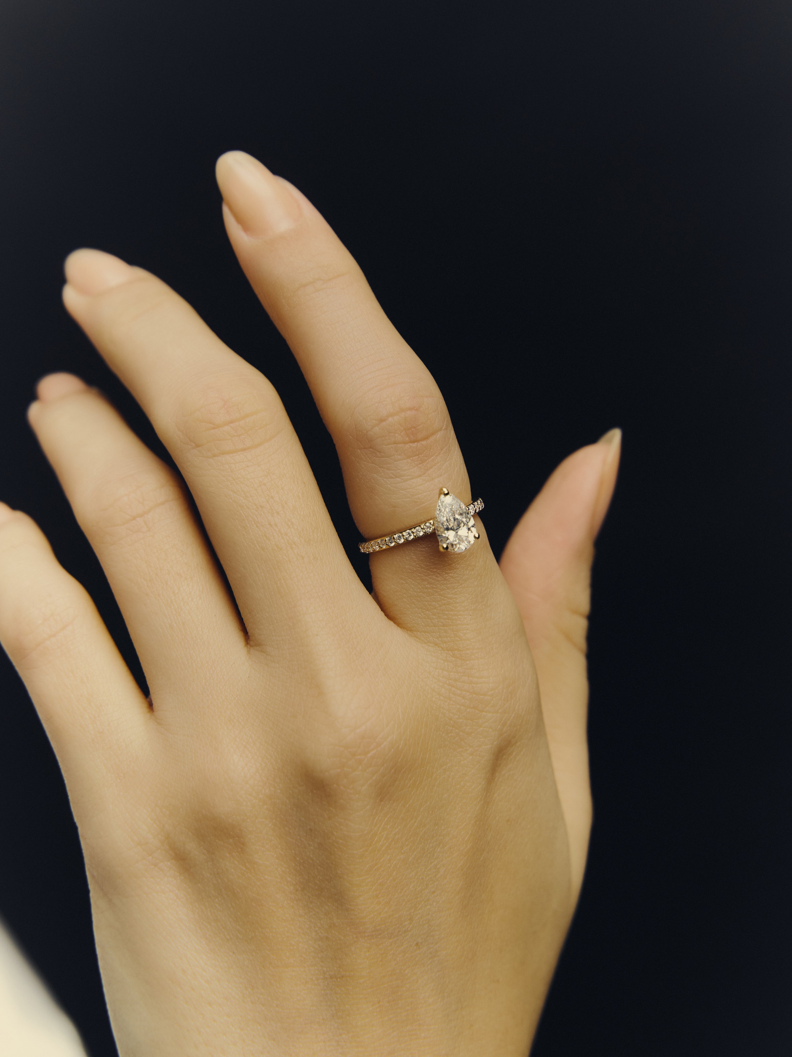【1.0ct】LAB GROWN DIAMOND HALF ETERNITY / リングPS