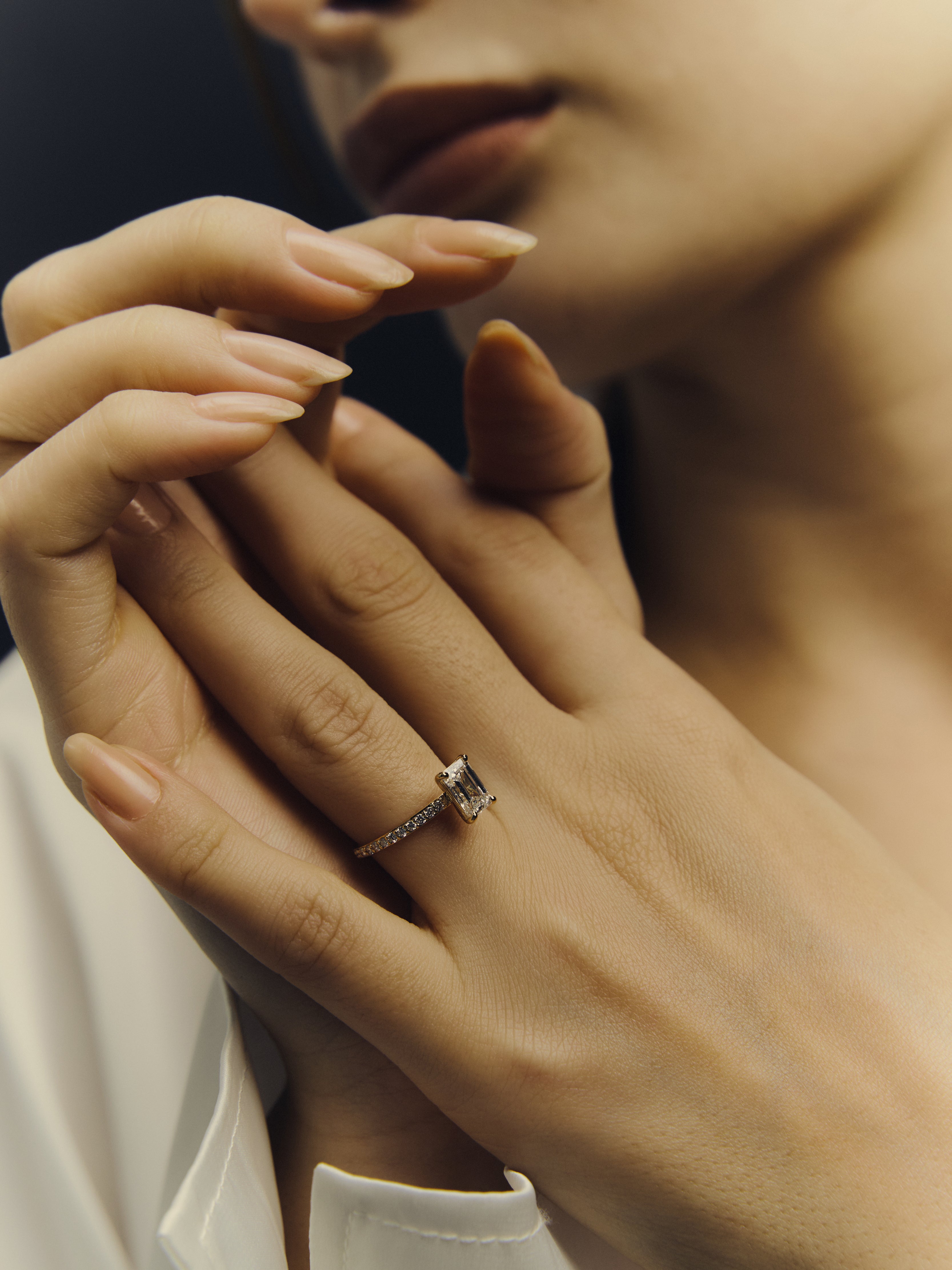 【1.0ct】LAB GROWN DIAMOND HALF ETERNITY / リングEM